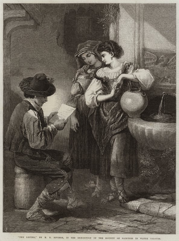 De brief door Henry Parsons Riviere