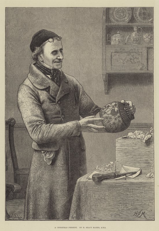 Een kerstcadeau door Henry Stacey Marks