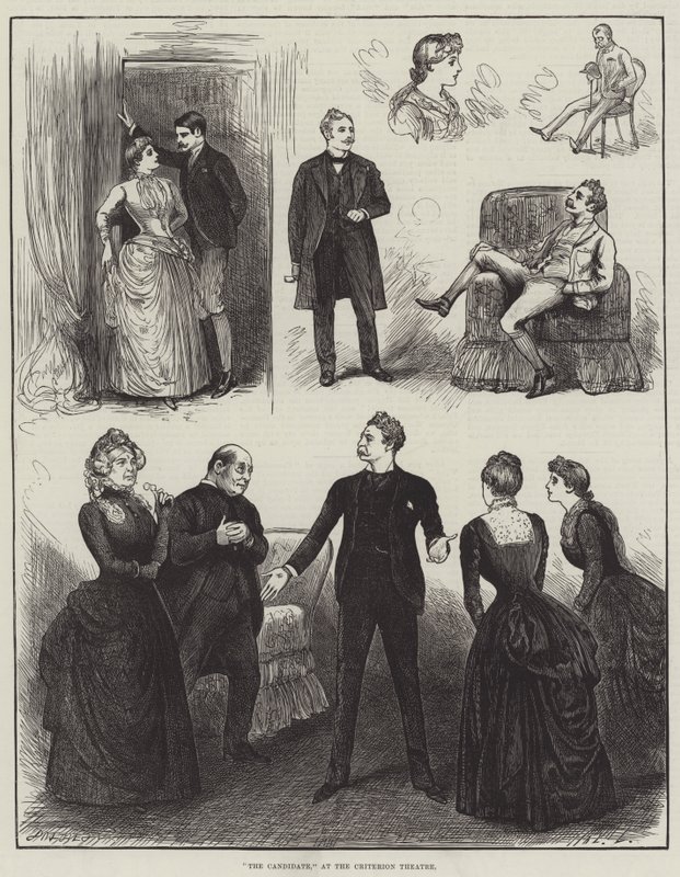 De Kandidaat, in het Criterion Theatre door Henry Stephen Ludlow