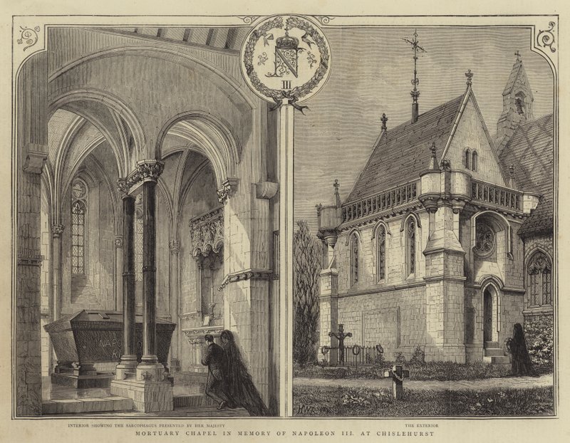 Doodskapel ter Nagedachtenis van Napoleon III in Chislehurst door Henry William Brewer