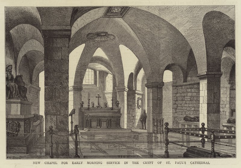 Nieuwe kapel voor vroege ochtenddienst in de crypte van de St. Paul