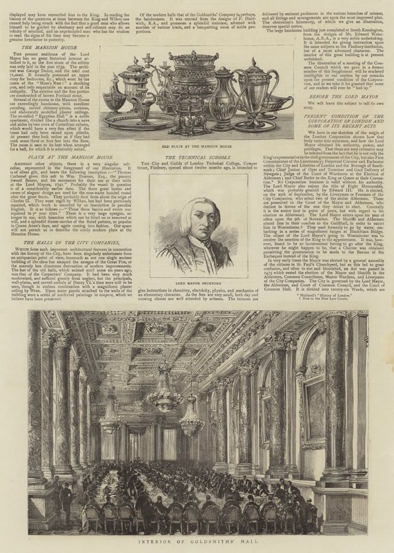 De Corporation van Londen door Henry William Brewer