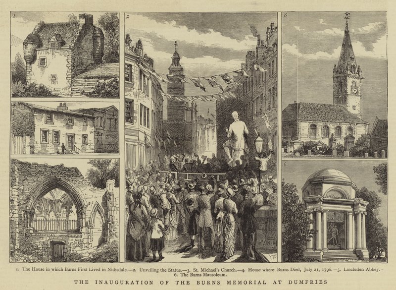 De Inhuldiging van het Burns Memorial in Dumfries door Henry William Brewer
