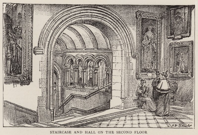 De nieuwe National Portrait Gallery door Henry William Brewer