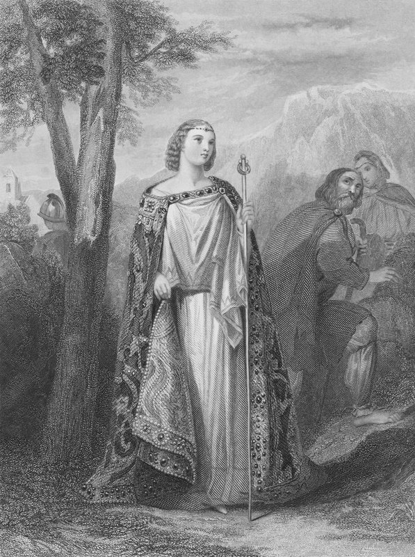 Ierlands Gouden Eeuw, tijdens het bewind van Koning Brian Boru, 1001 door Henry after Warren