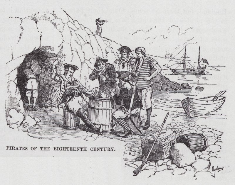 Piraten van de achttiende eeuw door Henry Alexander (after) Ogden