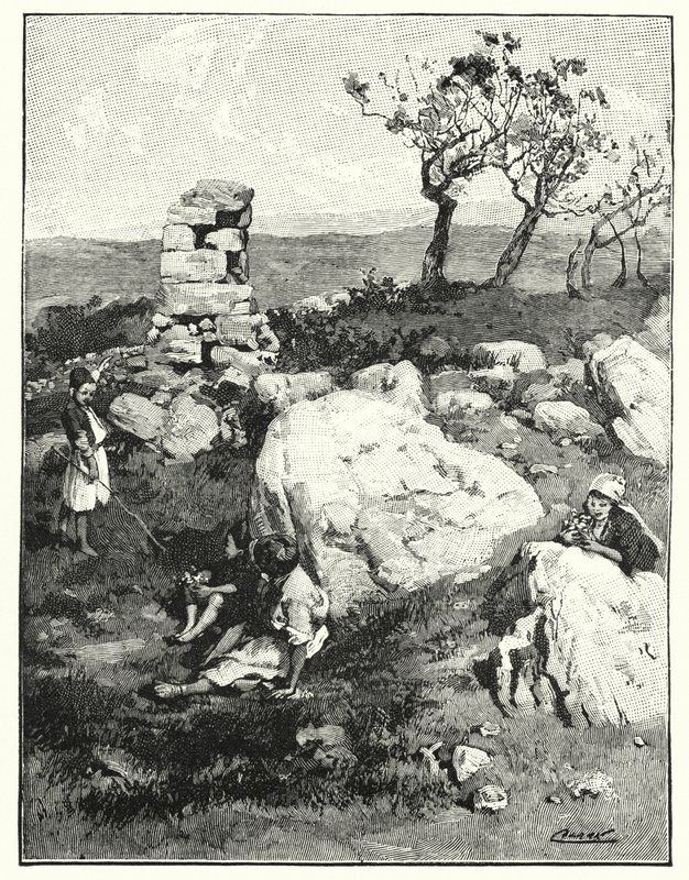 Een oude mijlpaal in Libanon door Henry Andrew Harper