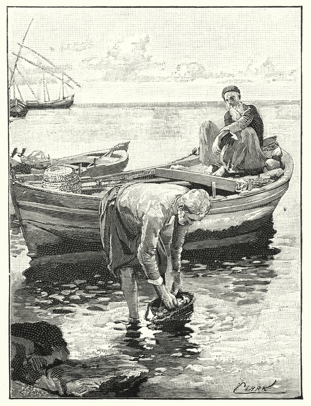 Vissers aan het Meer van Tiberias door Henry Andrew Harper