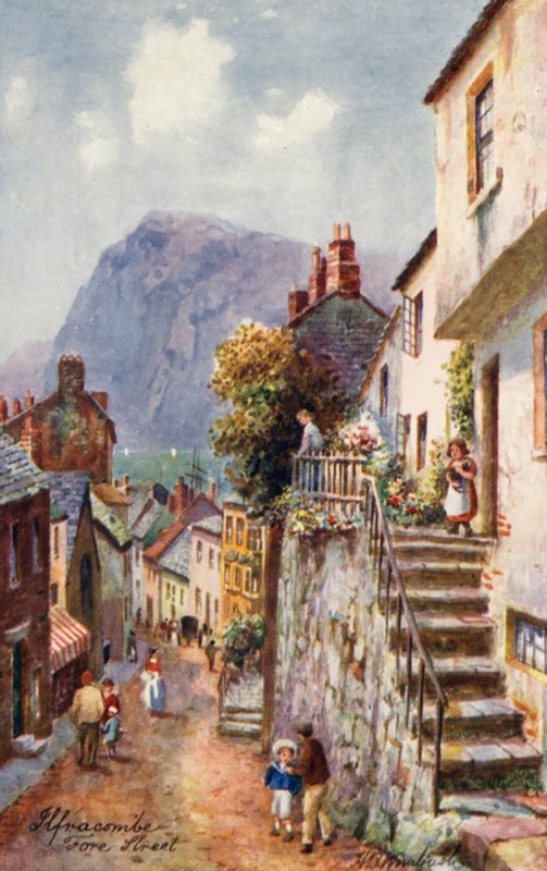 Fore Street, Ilfracombe door Henry B. (after) Wimbush