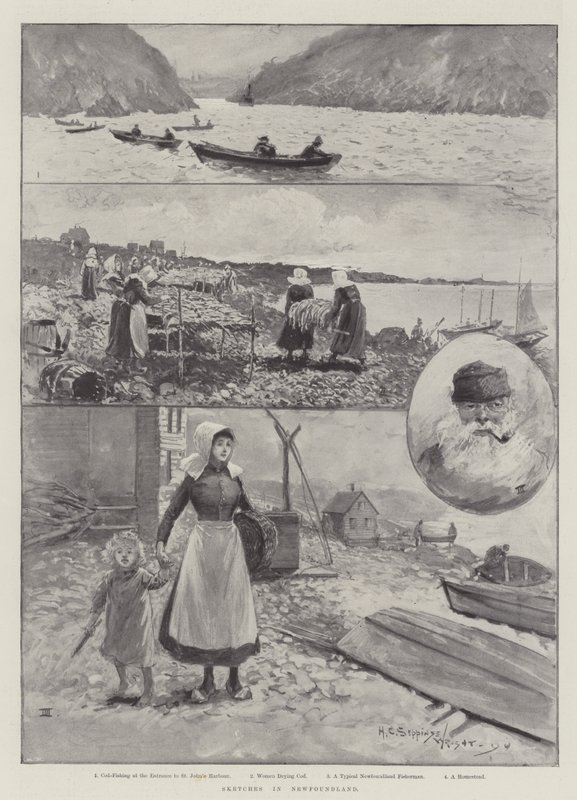 Schetsen in Newfoundland door Henry Charles Seppings Wright