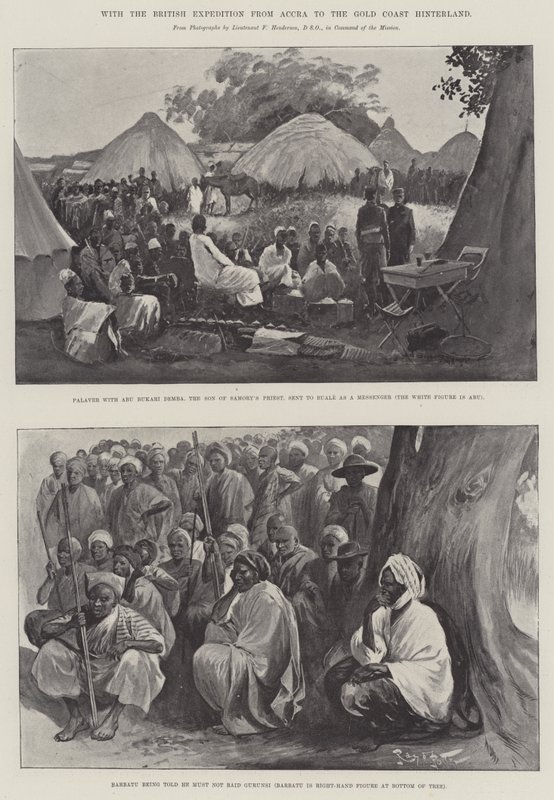 Met de Britse expeditie van Accra naar het binnenland van de Goudkust door Henry Charles Seppings Wright