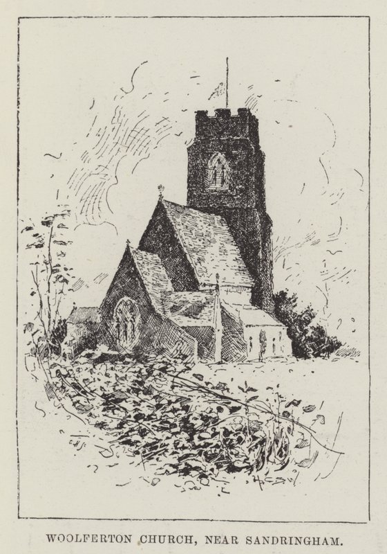 Woolferton Kerk, nabij Sandringham door Henry Charles Seppings Wright