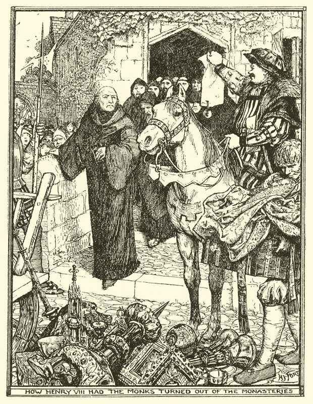 Hoe Hendrik VIII de Monniken uit de Kloosters liet zetten door Henry Justice Ford