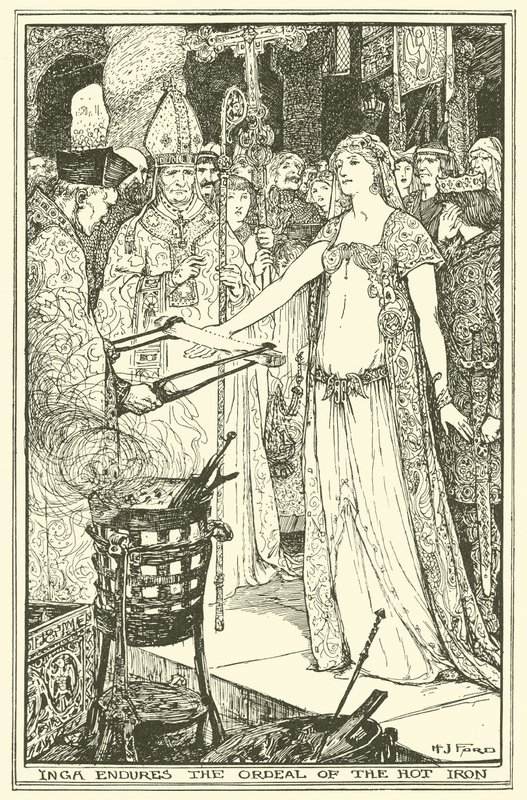 Inga doorstaat de beproeving van het hete ijzer door Henry Justice Ford