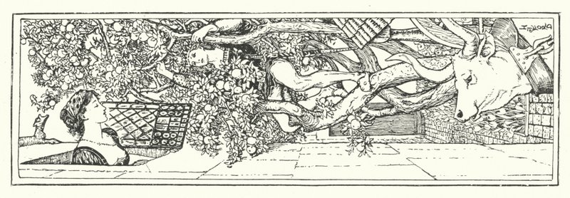 De Dochter van Buk Ettemsuch (gravure) door Henry Justice Ford