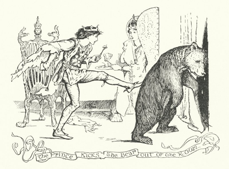 De Prins Schopt de Beer de Kamer Uit door Henry Justice Ford