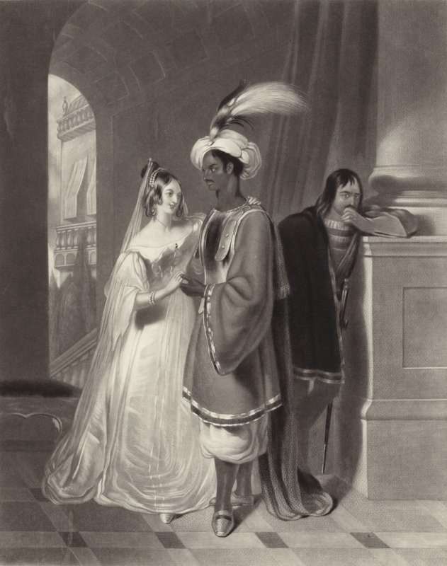 Othello en Desdemona door Henry Liverseege