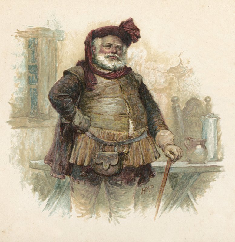 Falstaff uit Henry IV, Deel 1 door Henry Marriott Paget