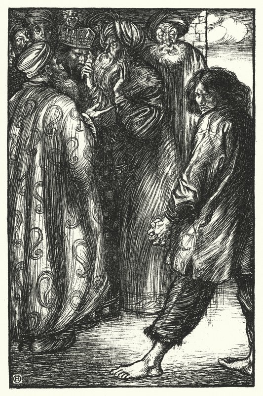 Matthew Arnold gedicht: De zieke koning in Bokhara (gravure) door Henry Ospovat
