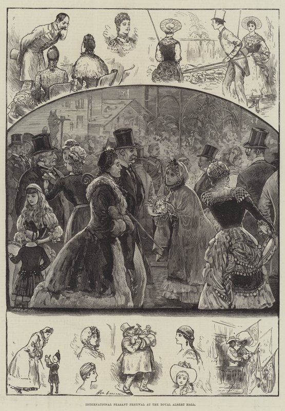 Internationaal boerenfestival in de Royal Albert Hall door Henry Stephen Ludlow