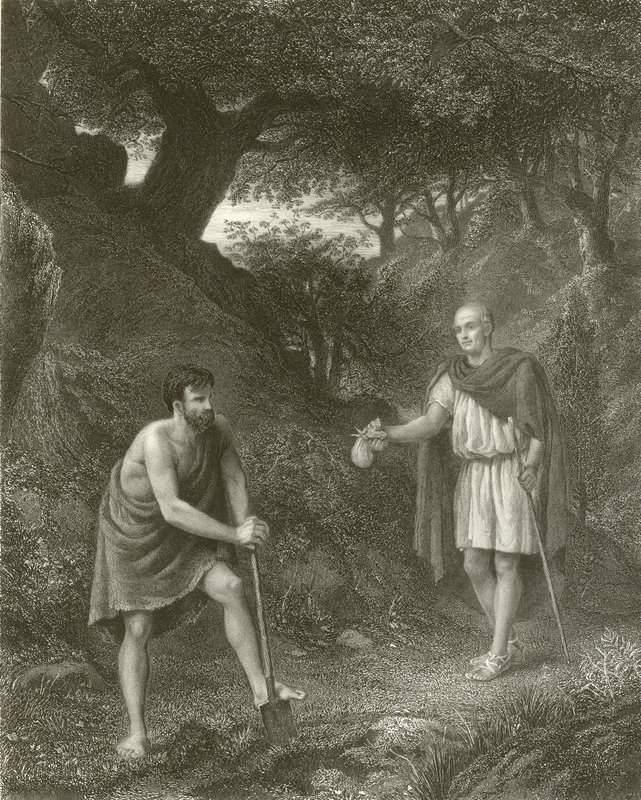 Timon en Flavius door Henry Wallis