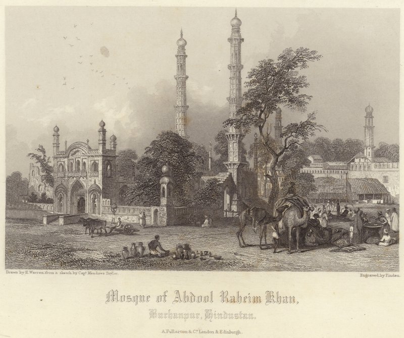 Moskee van Abdul Raheim Khan door Henry Warren