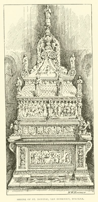 Heiligdom van St. Dominic, San Domenico, Bologna door Henry William Brewer
