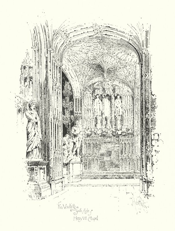 Fan Gewelf in Zuidelijke Zijbeuk van Henry VII