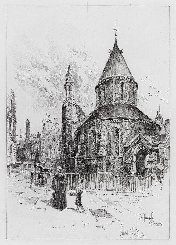 De Tempelkerk door Herbert (after) Railton