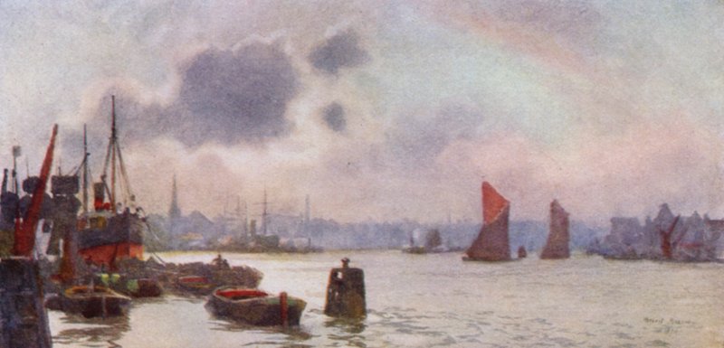 Lavender Wharf door Herbert Menzies (after) Marshall