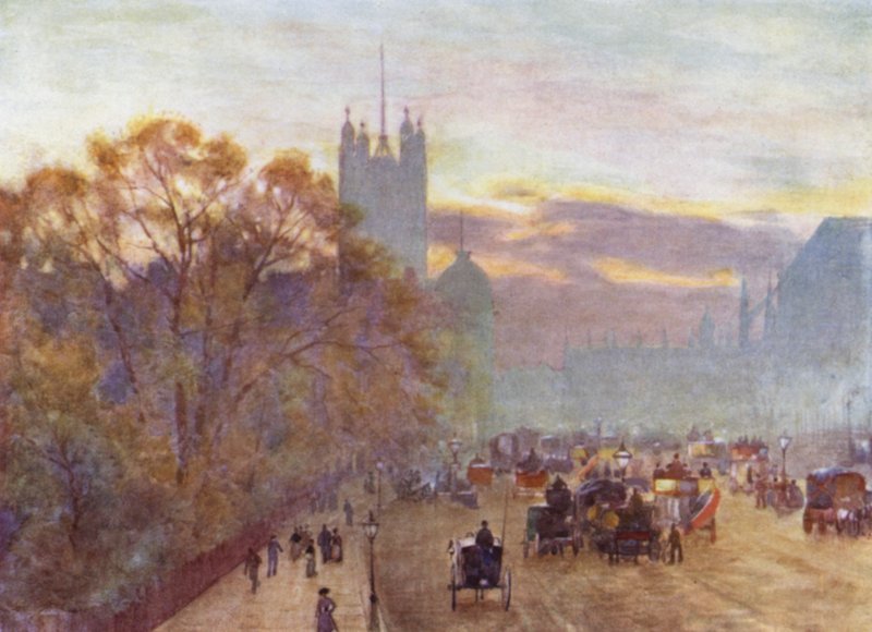 De benadering van Westminster door Herbert Menzies (after) Marshall