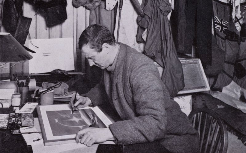 "Voor Wilson, als kunstenaar, waren er compensaties" door Herbert Ponting
