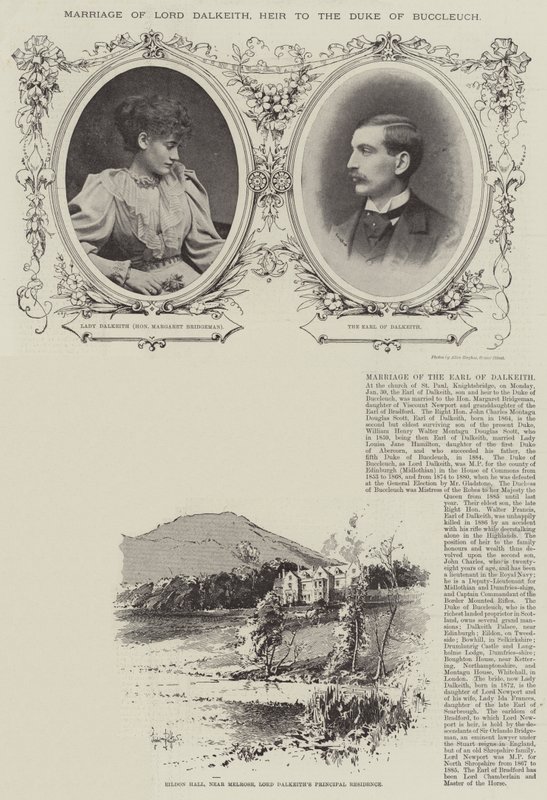 Huwelijk van Lord Dalkeith, erfgenaam van de hertog van Buccleuch door Herbert Railton