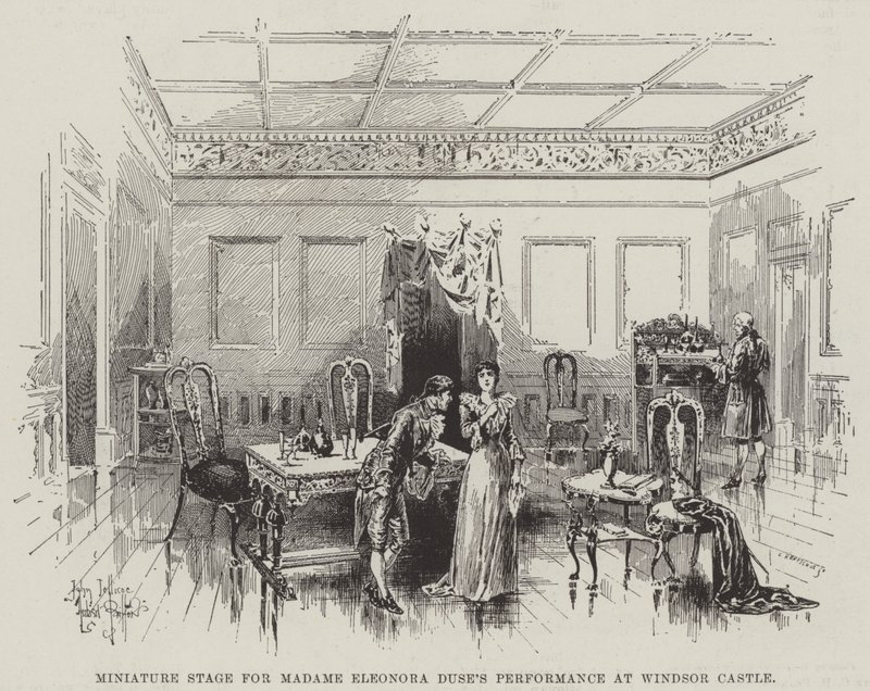 Miniatuur Podium voor Madame Eleonora Duse