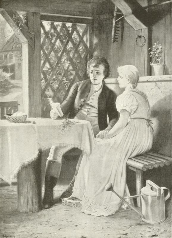 Goethe en Frederike door Hermann Kaulbach
