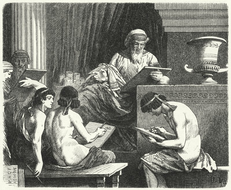 Solon, wetgever van Athene door Hermann Vogel