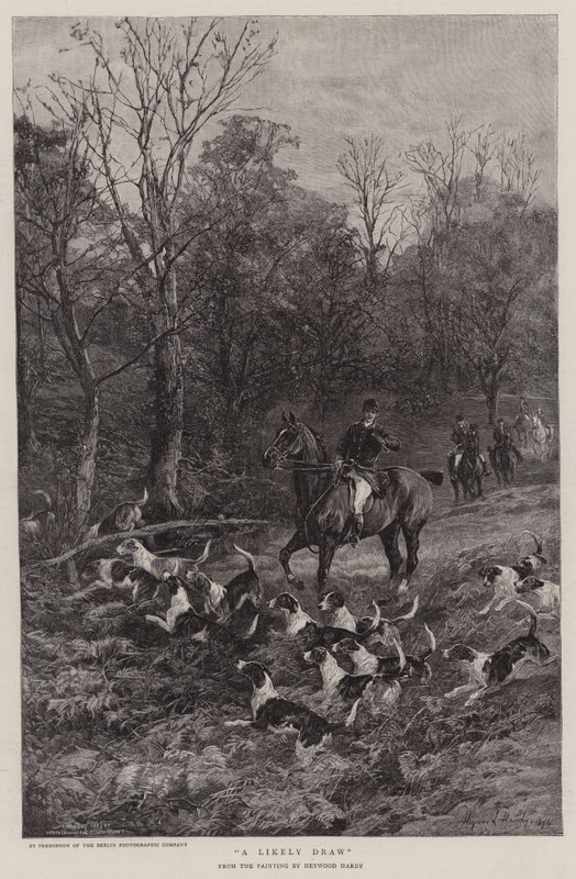 Een waarschijnlijke trekking door Heywood Hardy