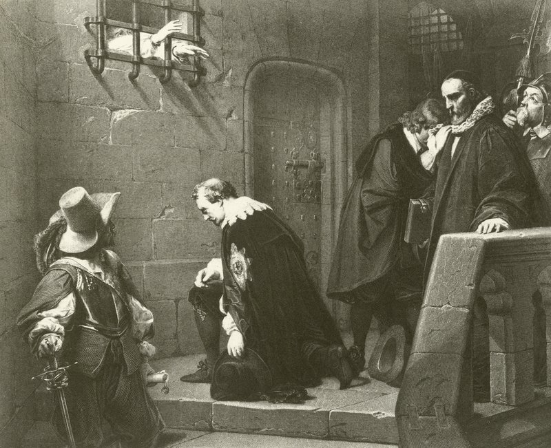 De dood van Strafford door Hippolyte Delaroche