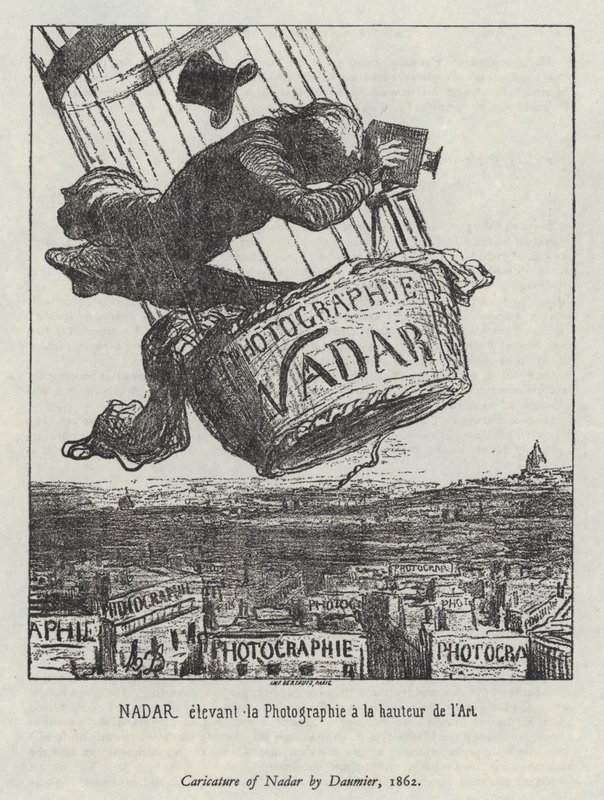 Nadar verheft fotografie tot kunst door Honore (after) Daumier