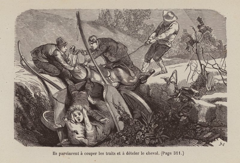 Illustratie voor Un Bon Petit Diable (gravure) door Horace (after) Castelli