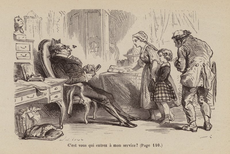 Illustratie voor Un Bon Petit Diable door Horace (after) Castelli