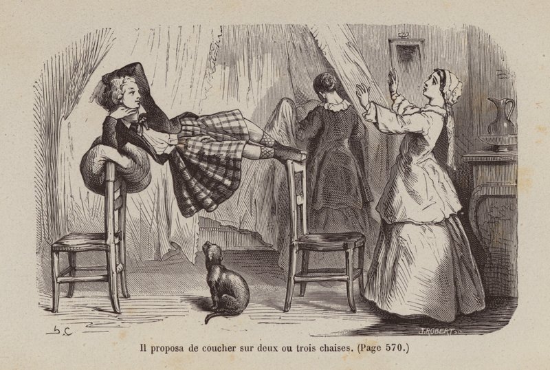 Illustratie voor Un Bon Petit Diable door Horace (after) Castelli