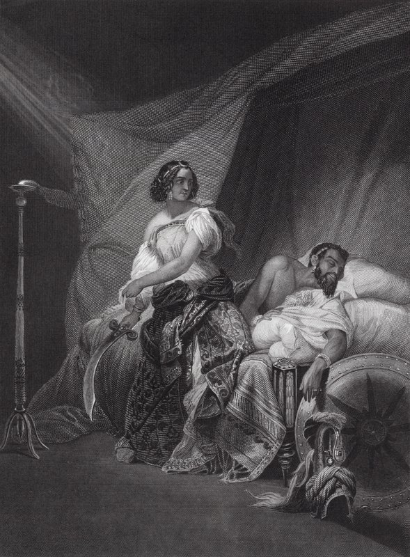 Judith en Holofernes, Judith, Hoofdstuk 13, vers 4, 7 door Horace (after) Vernet