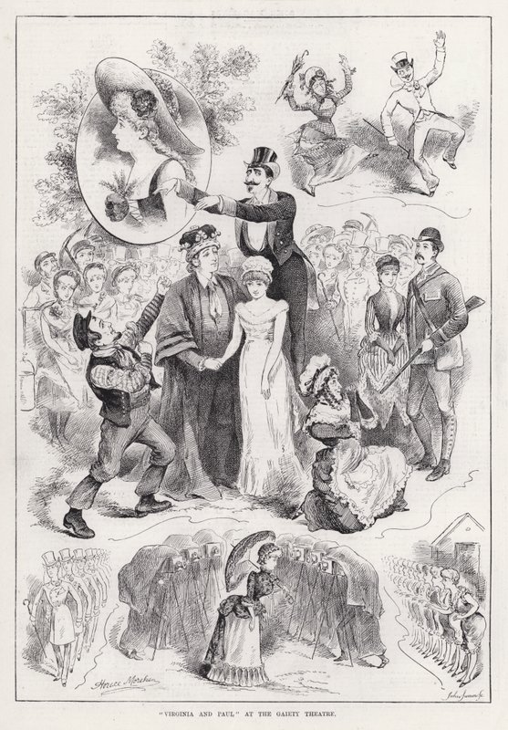 "Virginia en Paul" in het Gaiety Theatre door Horace Morehen
