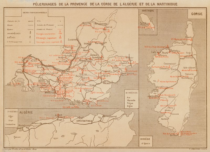 Pelgrimages van de Provence, Corsica, Algerije en Martinique door Hubert Clerget