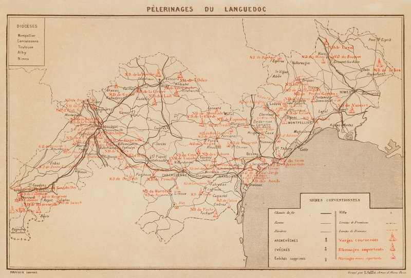 Pelgrimages van de Languedoc door Hubert Clerget