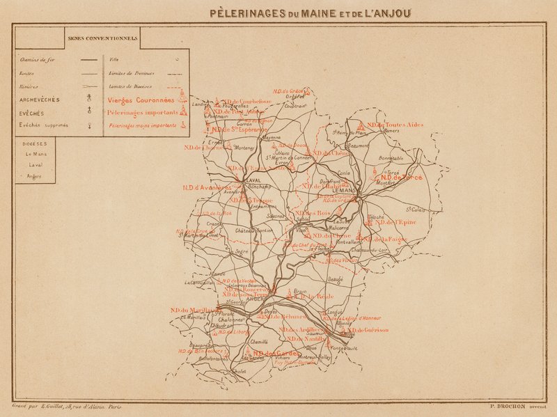 Pelgrimages van Maine en Anjou door Hubert Clerget