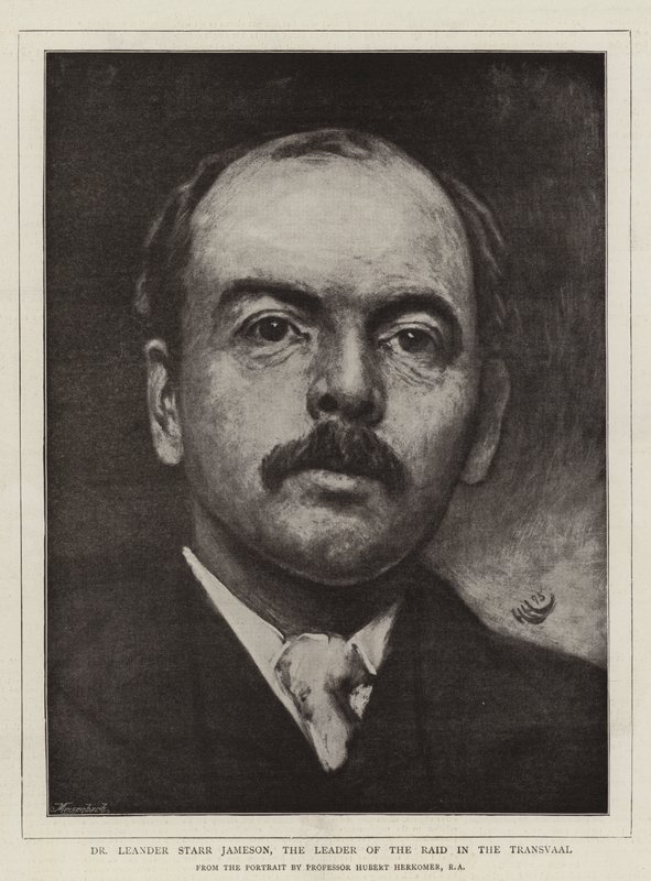 Dr. Leander Starr Jameson, de leider van de inval in de Transvaal door Hubert von Herkomer