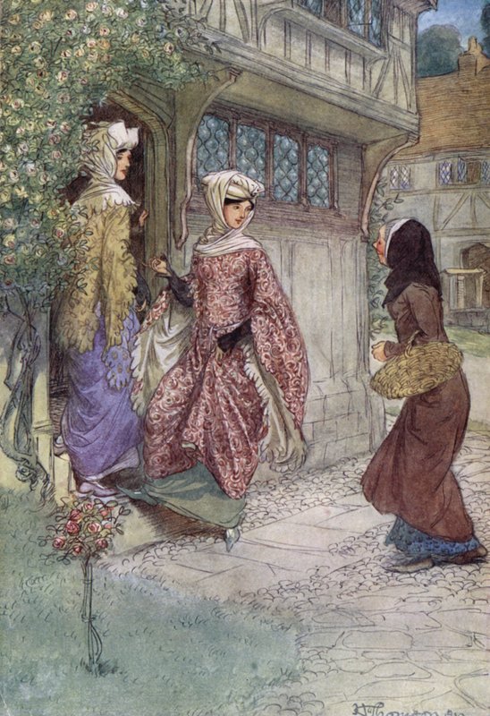 Illustratie voor De Vrolijke Vrouwen van Windsor door Hugh Thomson