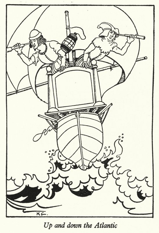 Op en neer de Atlantische Oceaan door Hugh Chesterman
